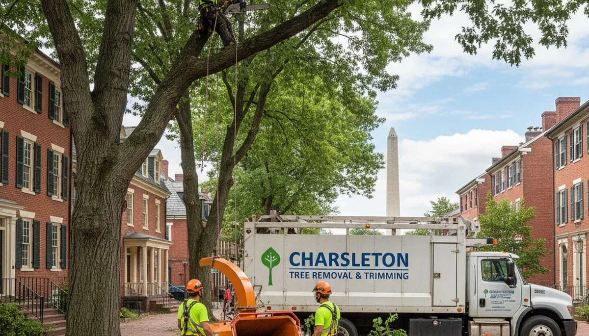 Professional tree removal service in Saugus MA safely clearing trees for local homeowners